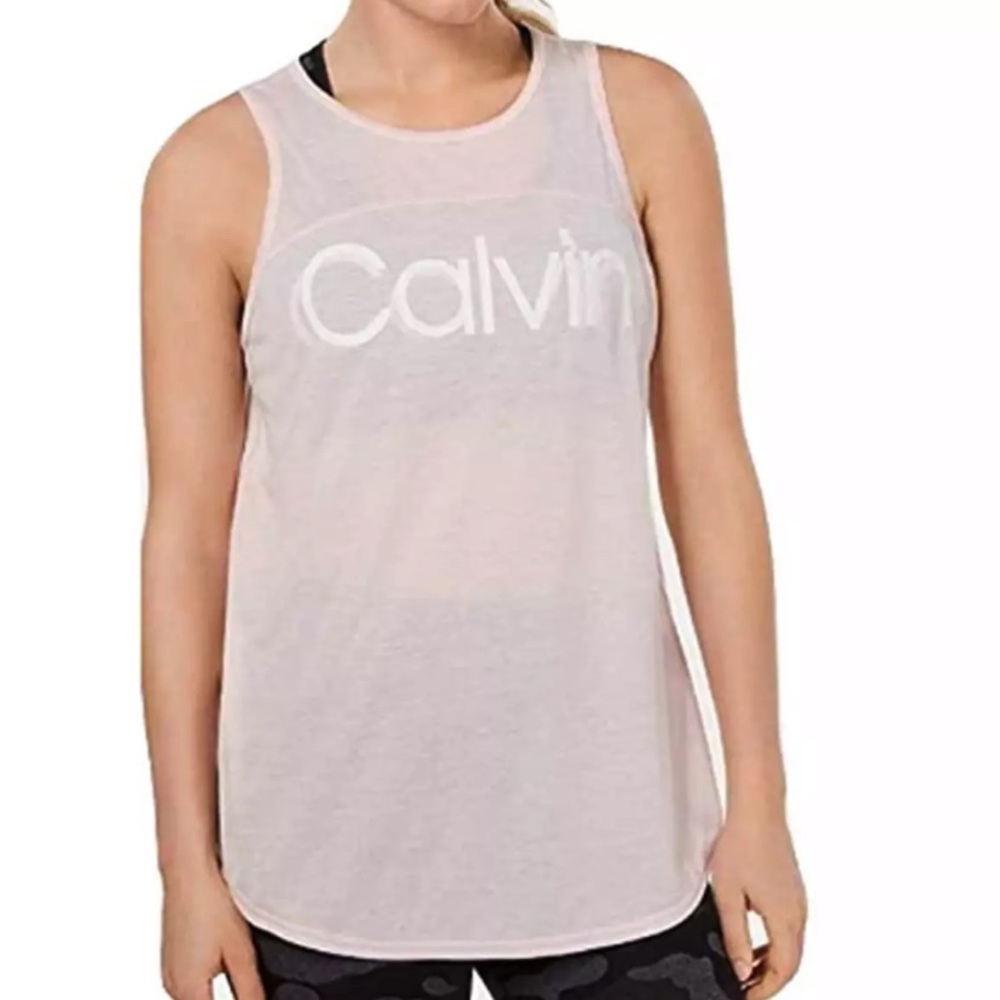 Calvin Klein Performance Keyhole-Back Tank Top